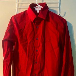 EXPRESS MEN'S - BUTTON UP/DRESS SHIRT - MEDIUM/EXTRA SLIM - RED